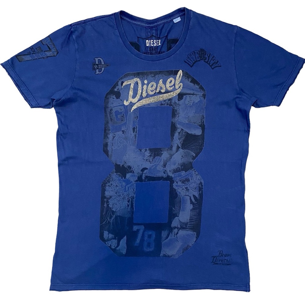 Diesel Blue Graphic Short Sleeve Tee
